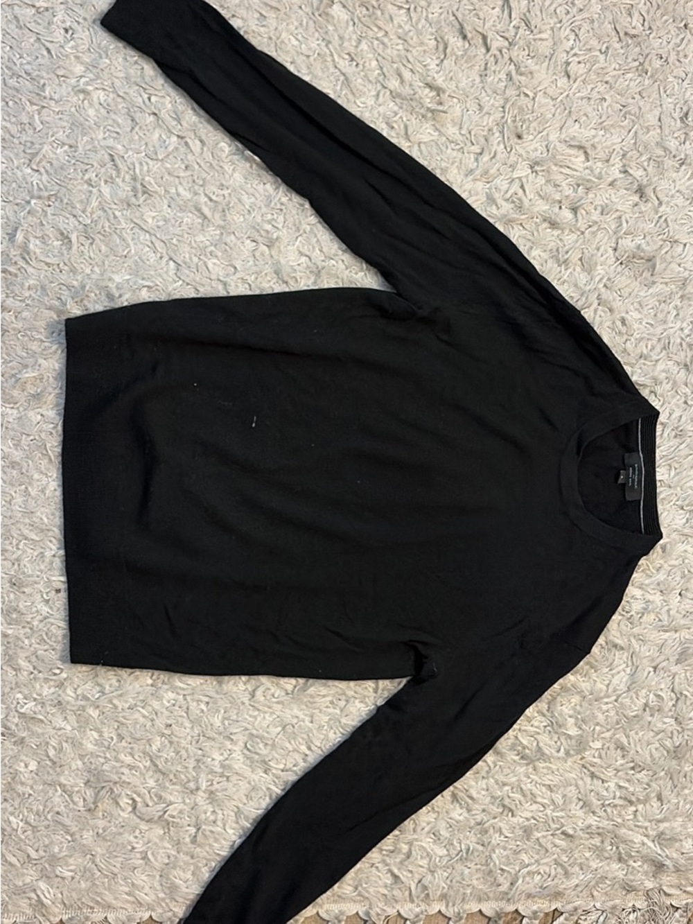 Banana Republic Black Merino Wool Crewneck Sweater, size S